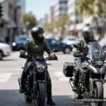 Motorcycle Liability Coverage: What It Pays and What It Doesn't Two motorcycles stopped at a city intersection in daylight